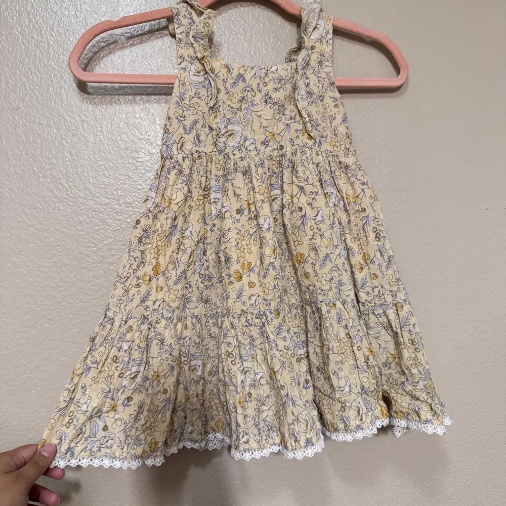 Catherine Malandrino Yellow and Blue Floral Girls Dress